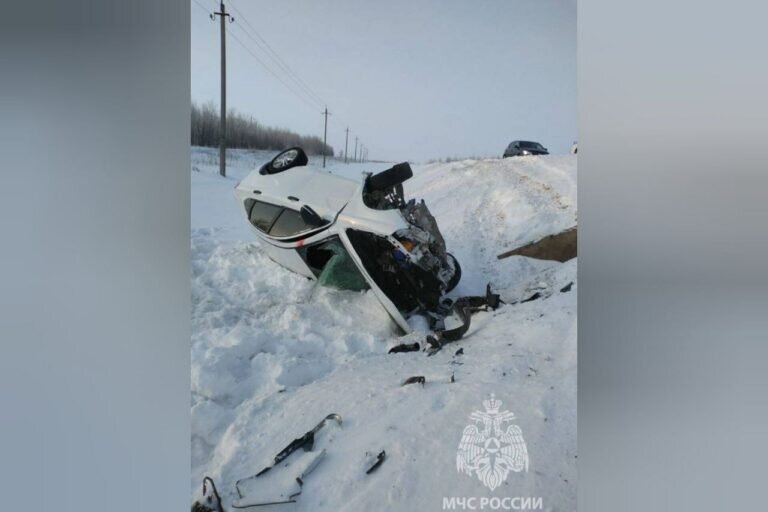    На трассе Оренбург-Самара в слетевшей в кювет «Ладе» пострадали водитель и пассажир Андрей Севостьянов