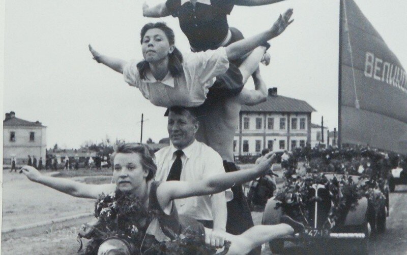 Челябинск, ул. Цвиллинга, спортивный праздник, лето 1946 г.