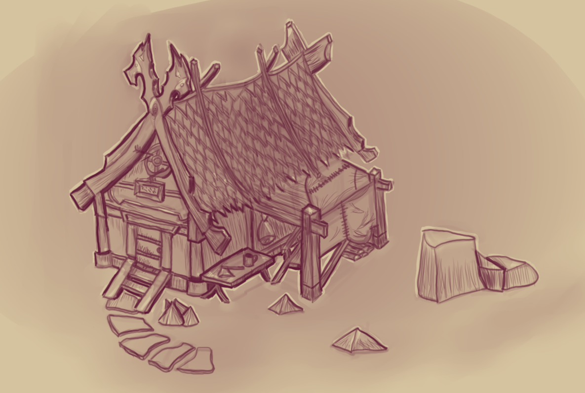 Вторая попытка нарисовать дом