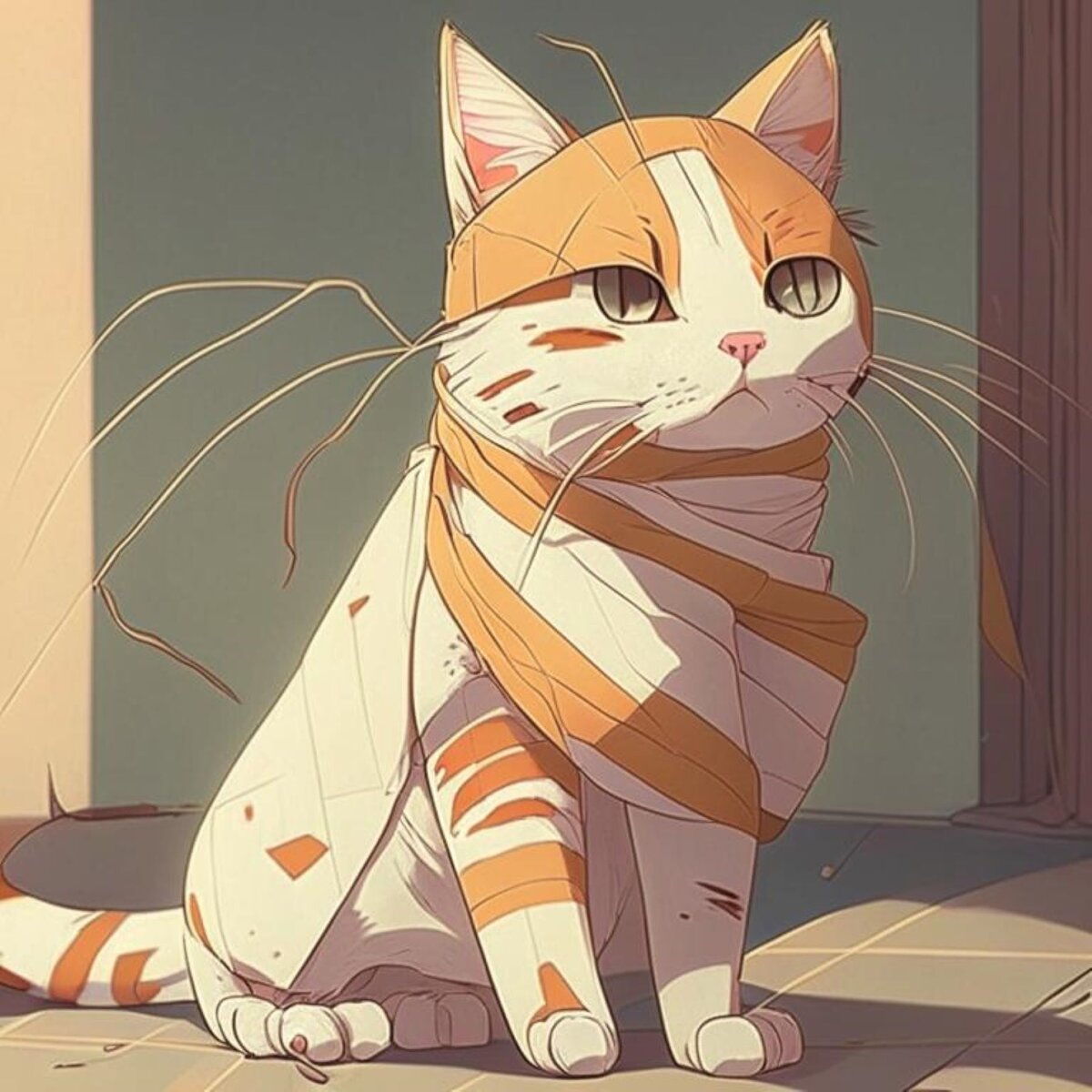 Кот нуждается в раскраске 