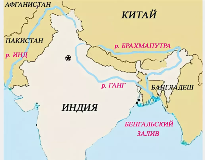 Индия ганга карта