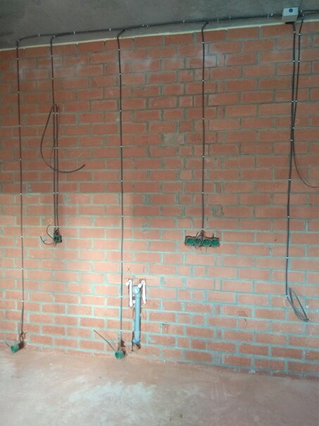 Разводка электрики в кухонной зоне