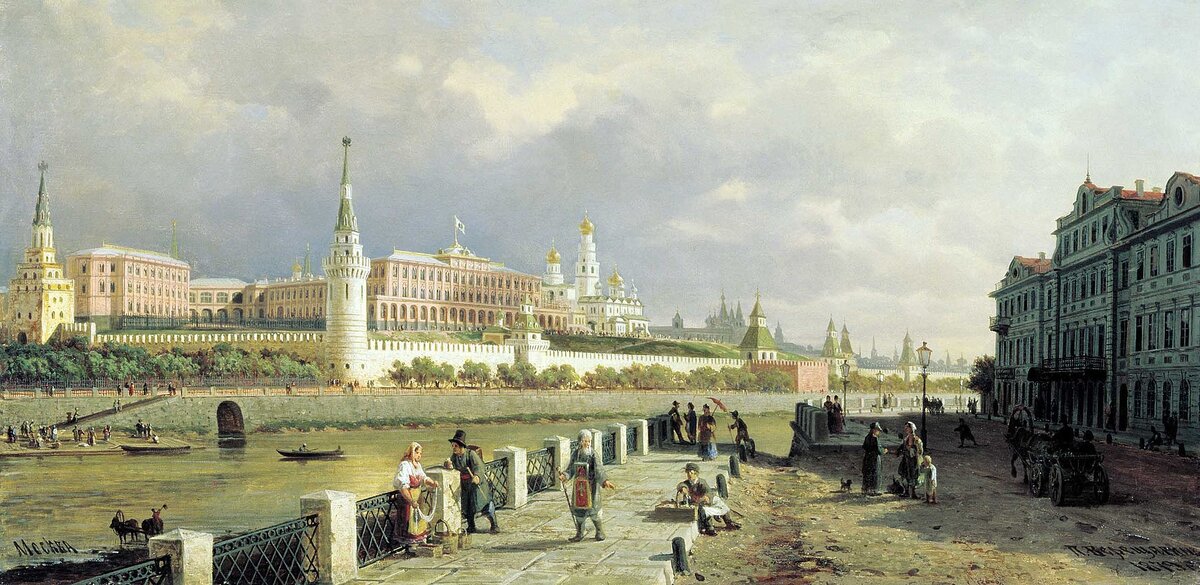 Московский Кремль в конце XIX века, картина Петра Верещагина.