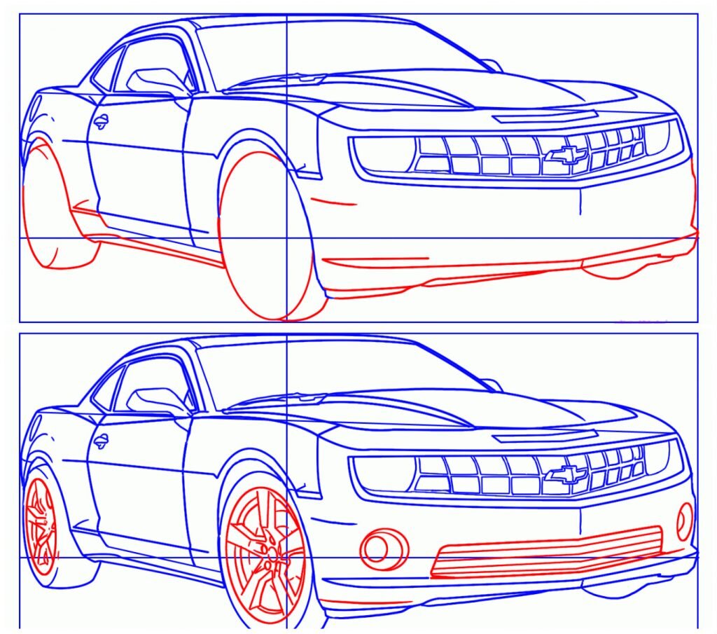 как рисовать авто