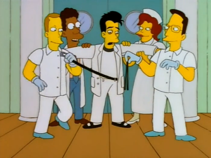 Оказывается, мюзикл о клинике Бетти Форд, который смотрели Мардж и дети в Нью Йорке, был отсылкой к борьбе Роберта Дауни-младшего со своей зависимостью (была актуальна на момент выхода серии) //Симпсоны (The Simpsons), s09e01 © 20th Century Fox Film Corporation 