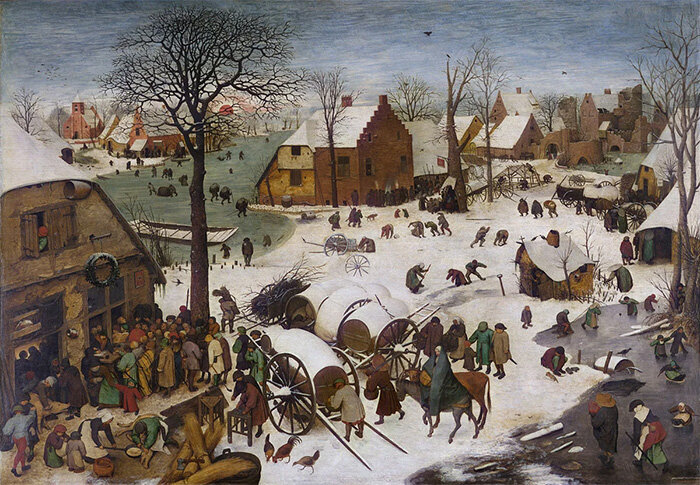 Перепись в Вифлееме. Питер Брейгель Старший, 1566