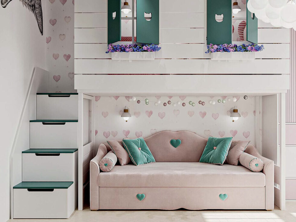 Оригинальная двухъярусная кровать фото 1