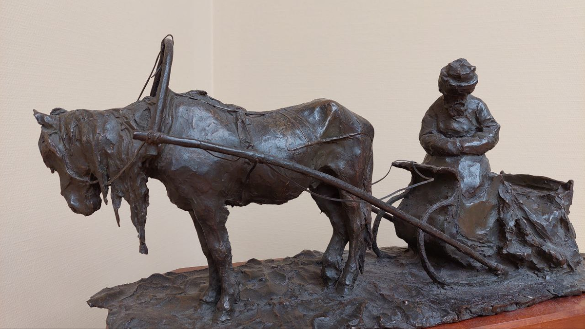 "Московский извозчик" (Извозчик под снегом), 1898г., бронза