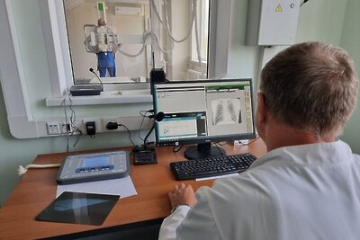    Новый рентгенаппарат в стационаре больницы во Фрязино © Пресс-служба Министерства здравоохранения Московской области