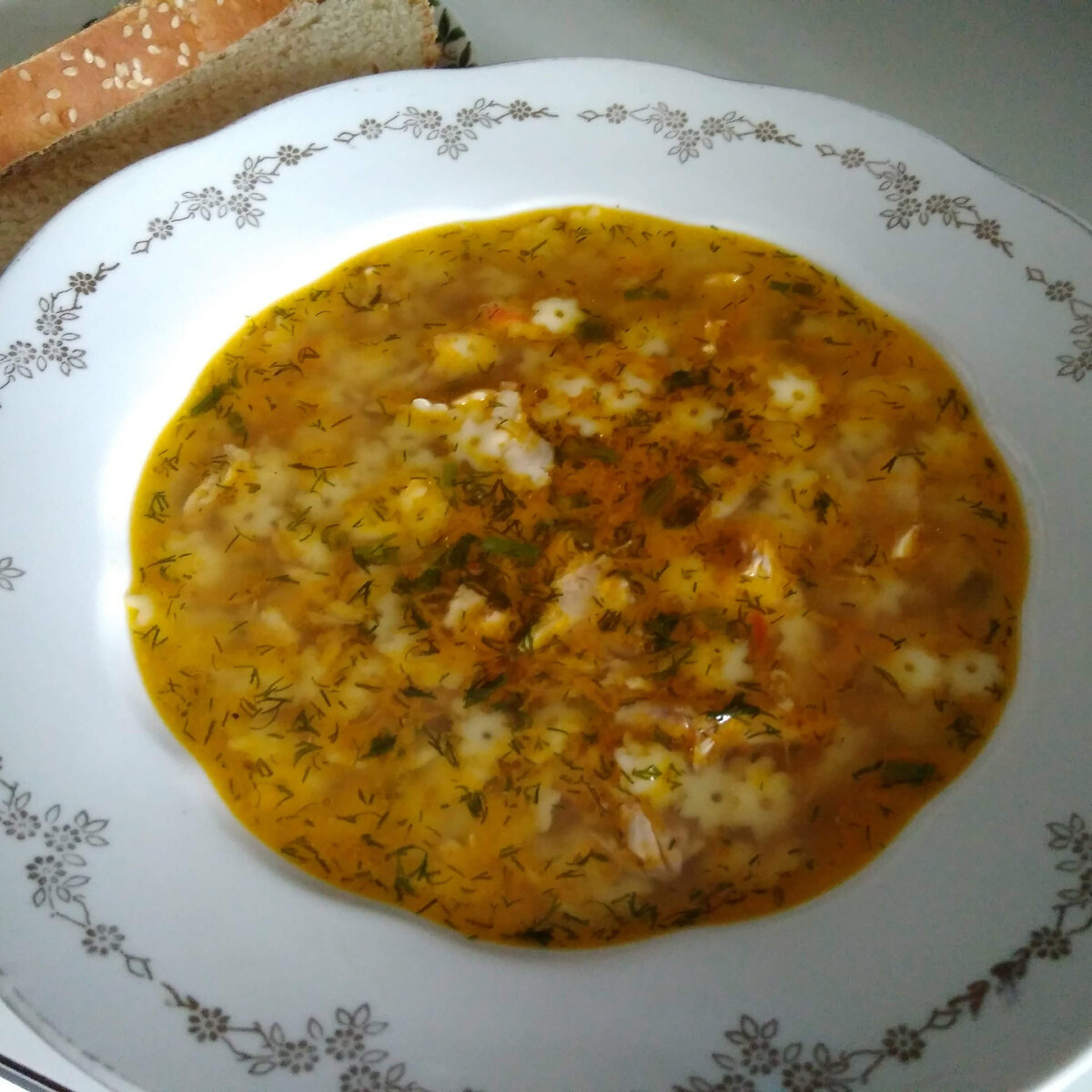 Рецепт Суп со звездочками без картошки. Калорийность, химический состав и пищевая ценность.
