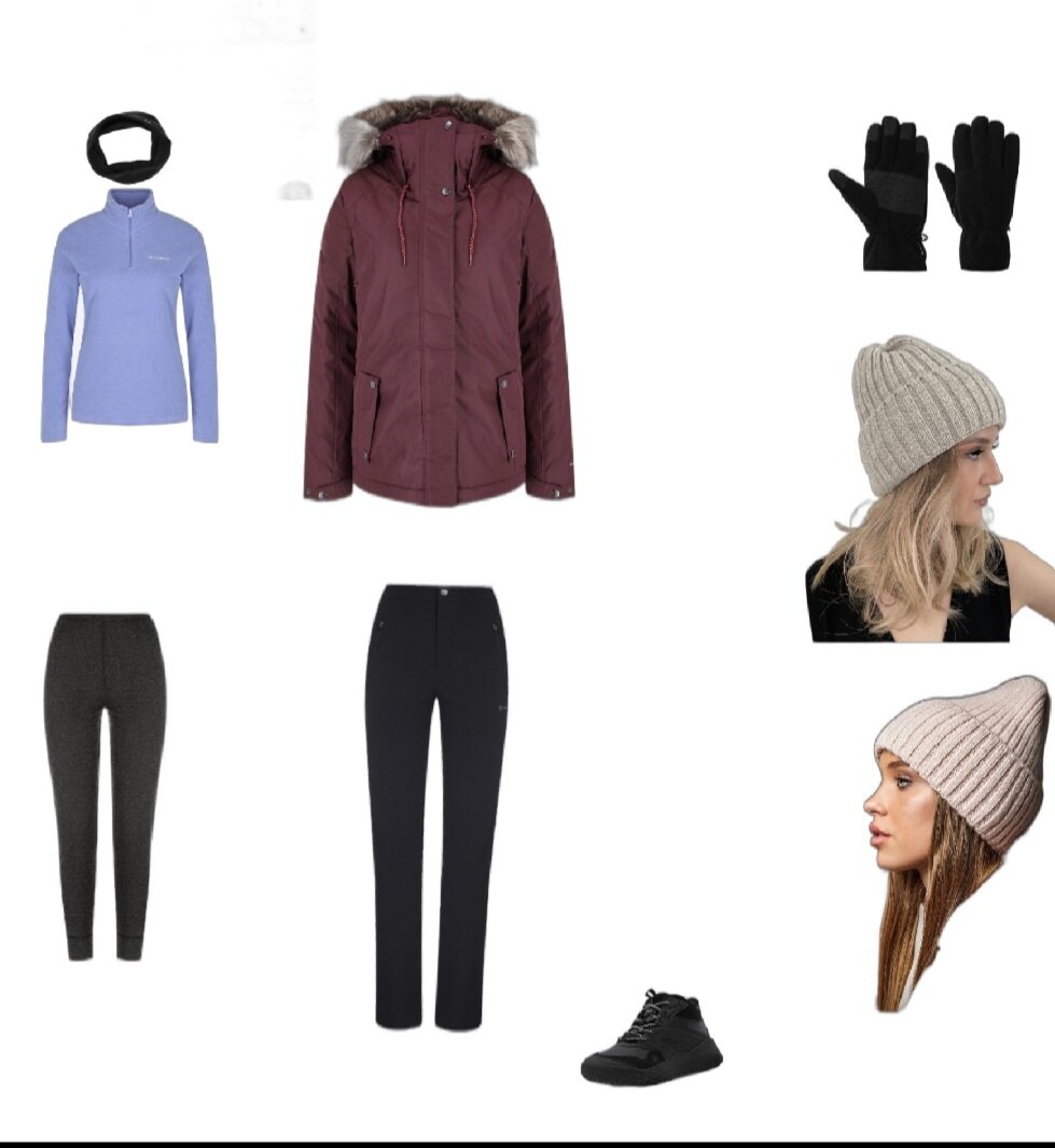 Мой комплект номер 1. Шапки две- одна с флисом, другая без. Мех с капюшона убрала, он сейчас не в моде;). Скриншот приложения. 