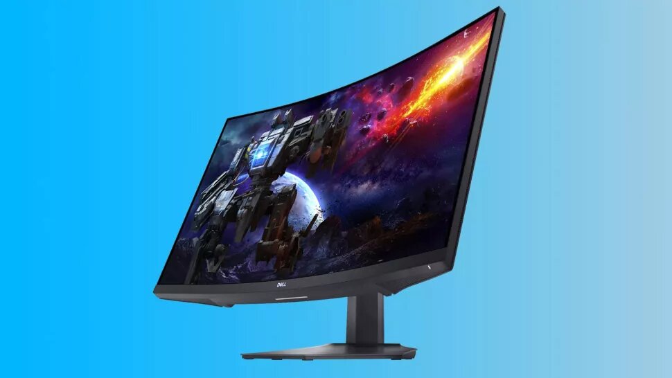 Новинки экрана 2023. Монитор dell. Dell s3220dgf Gaming Curved. Техно 2022 года.