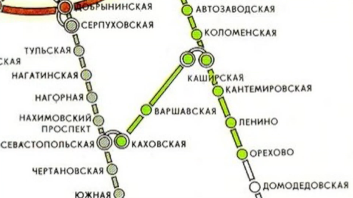 Замоскворецкая линия метро схема