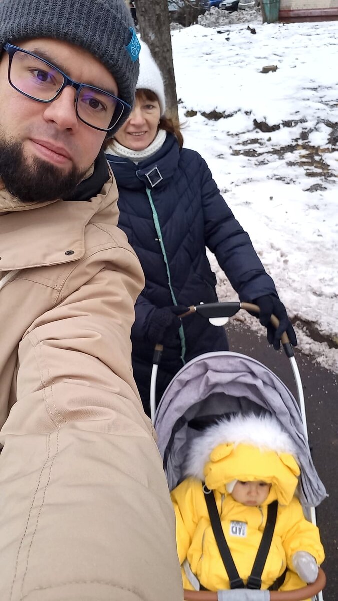 Андрей прислал фото с прогулки