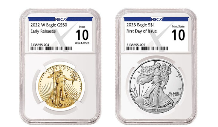 фото с сайта NGC - слабы с грейдами нового типа.