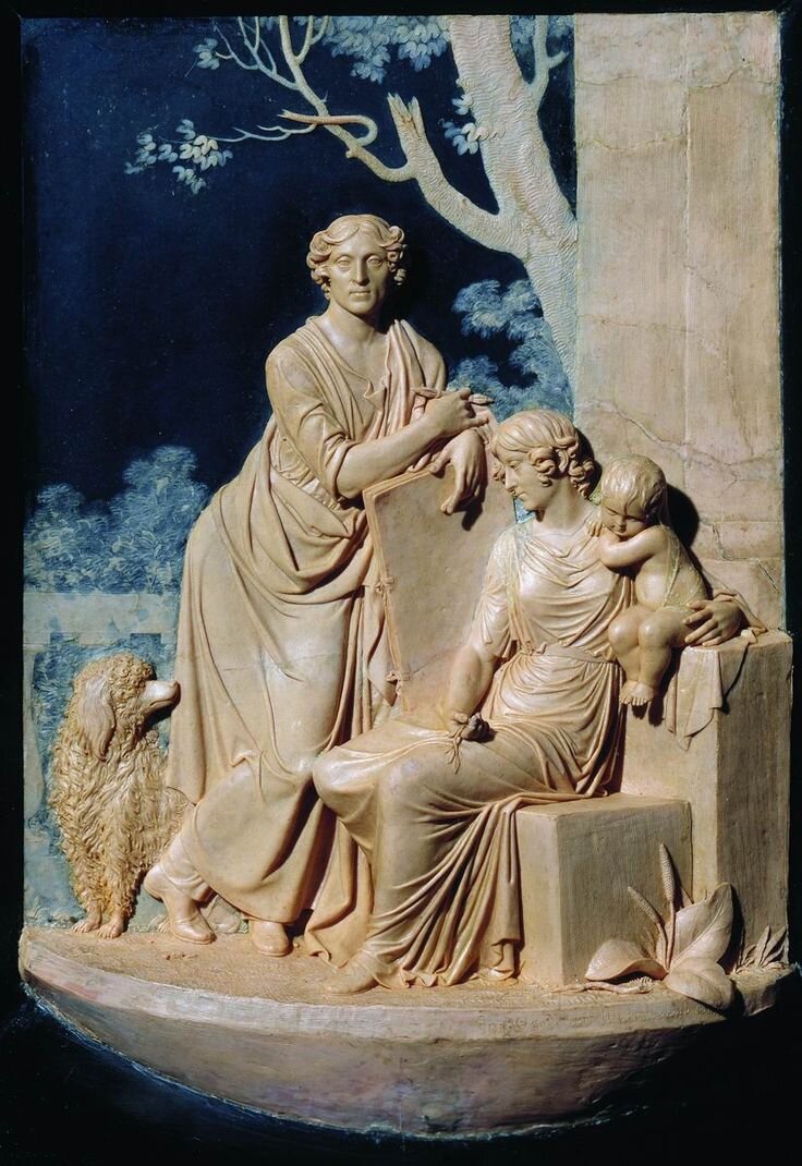 Ф. Толстой со своей семьёй в античных образах