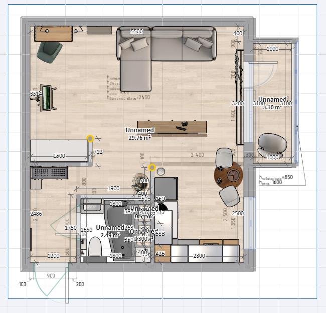 Планировка вариант №3