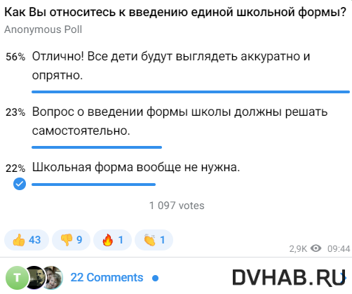    Опрос в соцсетях управления образования