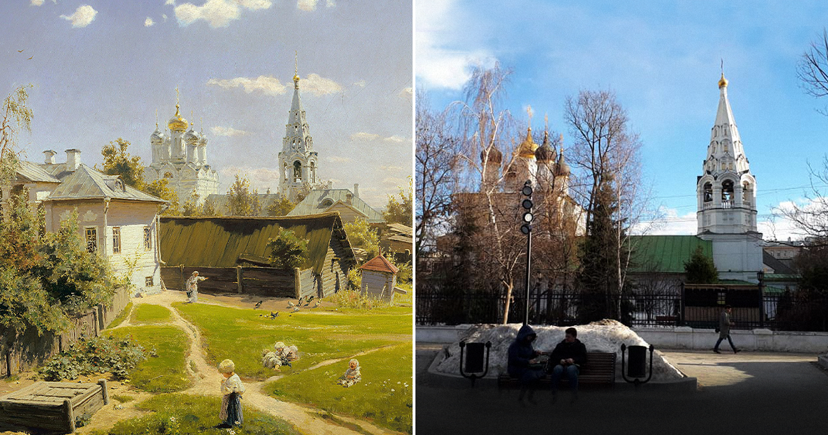 История картины московский дворик