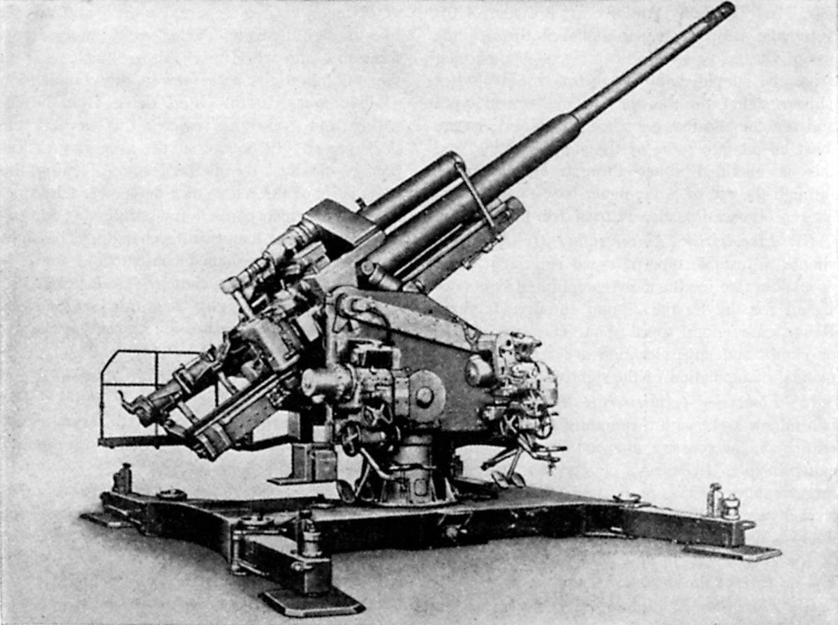 12.8 cm FlaK 40 на лафете