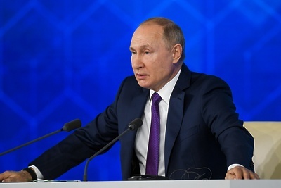    Президент РФ Владимир Путин ©Рамиль Ситдиков РИА Новости