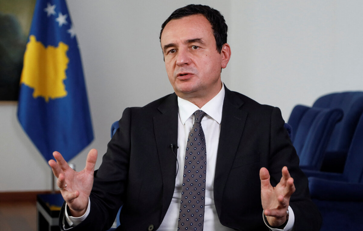    Премьер-министр непризнанного Косова Альбин Курти  REUTERS/Fedja Grulovic
