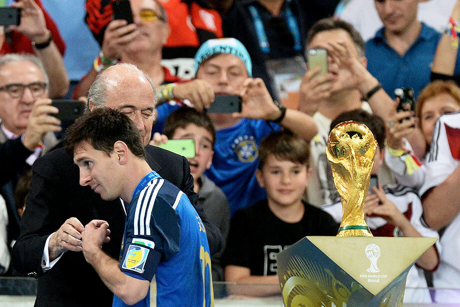Лео Месси не получивший кубок мира в 2014