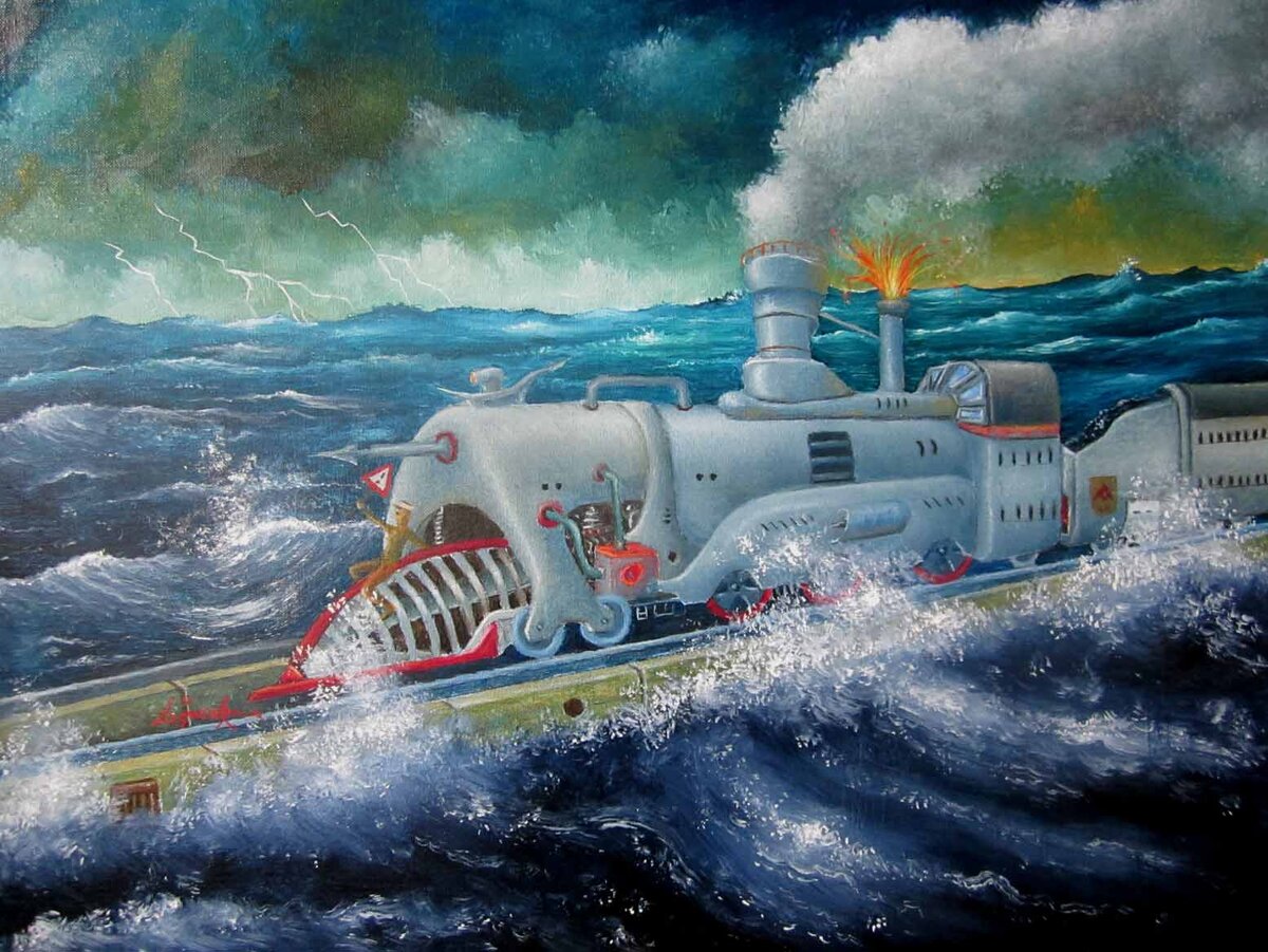 Фрэнсис Лагно (Francis Lagneau). Доктор Стрейнджлав. Холст, масло - 62 х 70 см. 2019.