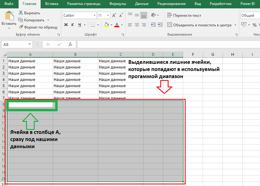 Как узнать, почему файл Excel весит много?