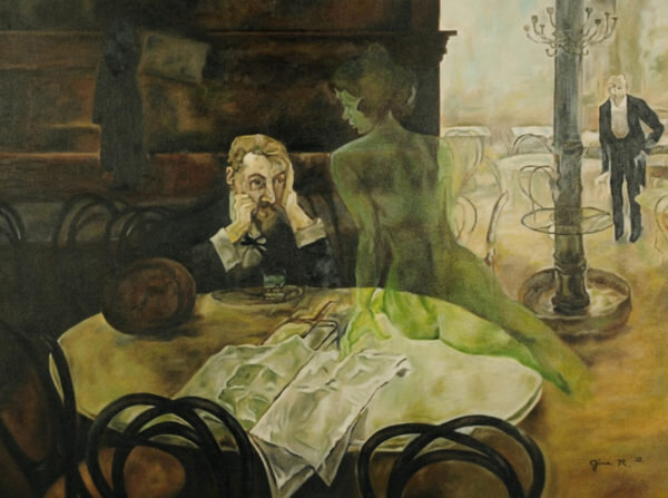 Виктор Олива. Пьющий абсент