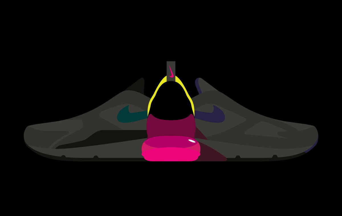 Когда этот проект разрабатывался, были подняты различные архивы Nike, чтобы отыскать вдохновение и вложить какой-то узнаваемый стиль бренда. Это получилось благодаря моделям Air Max 93 и Air Max 180, визуальные элементы которых после значительных изменений и доработок перебрались и в эту пару.



