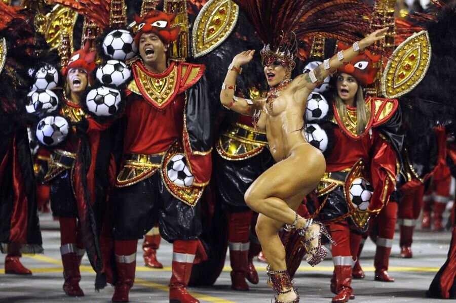Карнавал бразилия голые без цензуры