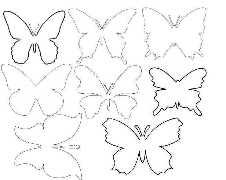 Бабочки своими руками из бумаги