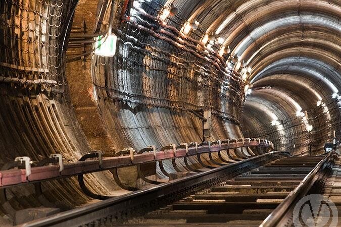 Система рельсов в тоннеле метро / Фото: Метрополитен Санкт-Петербурга