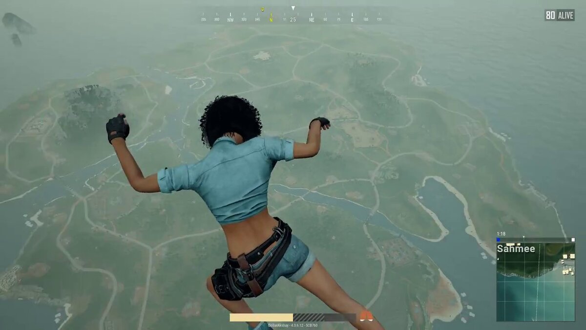 Баг, при котором персонаж падал с неба, когда находился рядом с морем (Sanhok) 