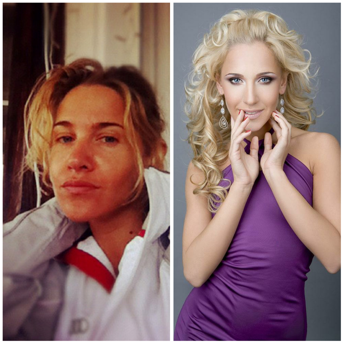 Юля, бесспорно, обаятельная девушка, когда при параде, хоть красивой точно не назовешь. Вот были бы все знаменитости такие: груди - 0, пластики - 0. Эх, счастливые были бы женщины)