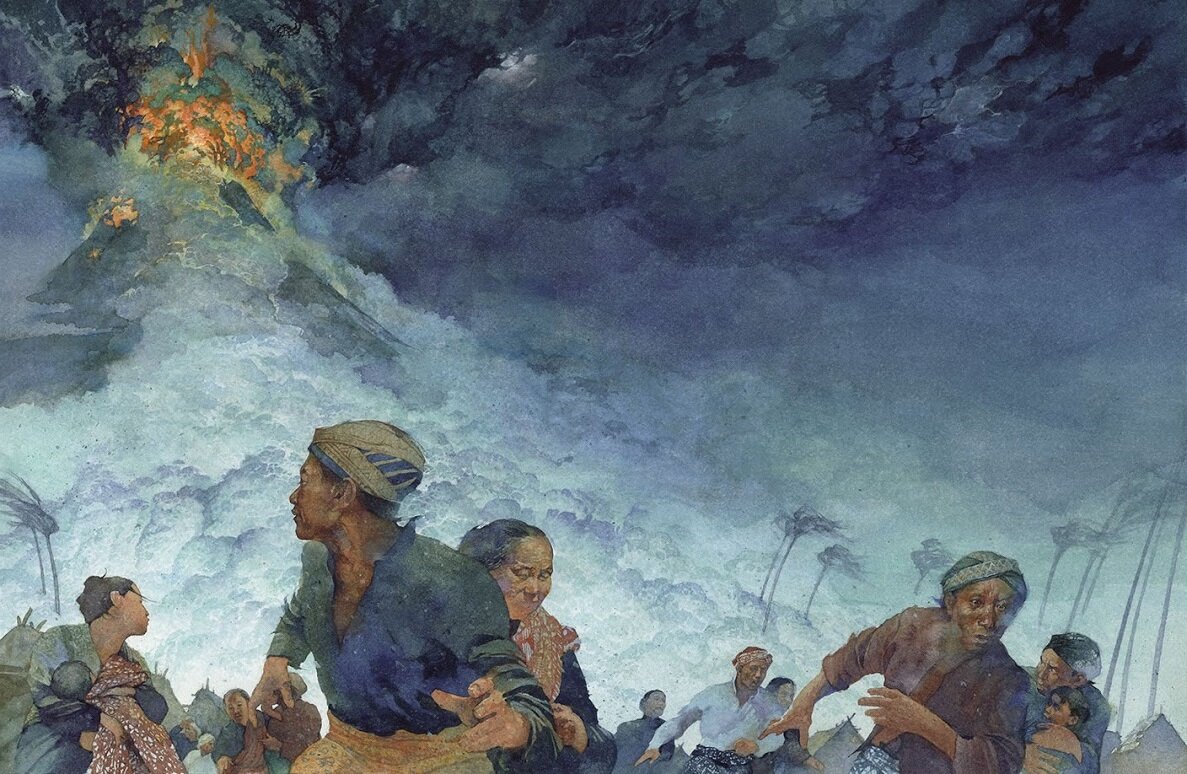 1815 год. Извержение вулкана Тамбора в Индонезии.