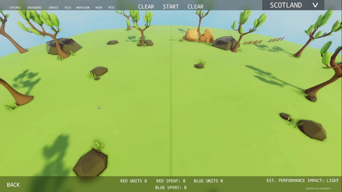 Так выглядел интерфейс в последней альфе. Также, обратите внимание на то, как просто сделана карта.