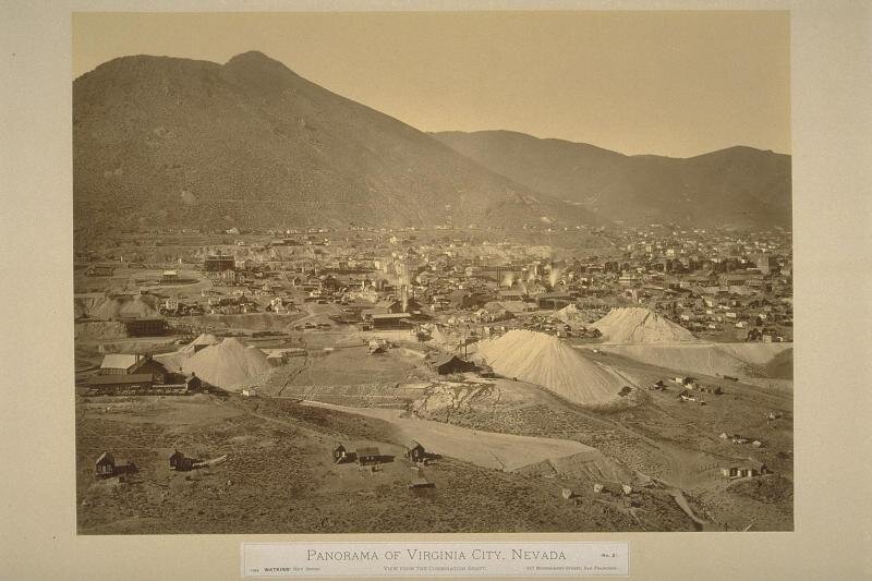 Панорама Вирджиния-Сити, 1871-1876 годы.