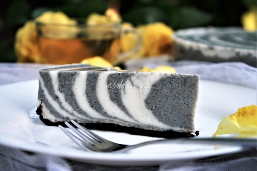 Домашний торт «Зебра» на йогурте