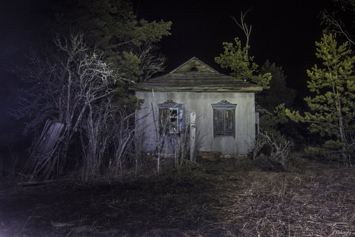Мы гуляли в Чернобыле ночью. Мистика тьмы в заброшенной деревне, где радиация и полно диких зверей