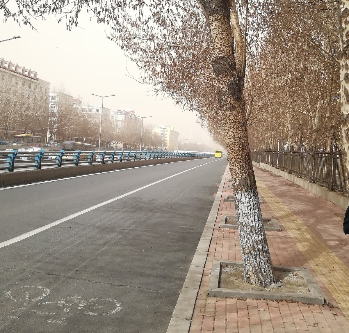 Харбин, горизонт скрывается в пыли