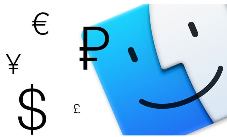 Знак диаметра для Apple OSX