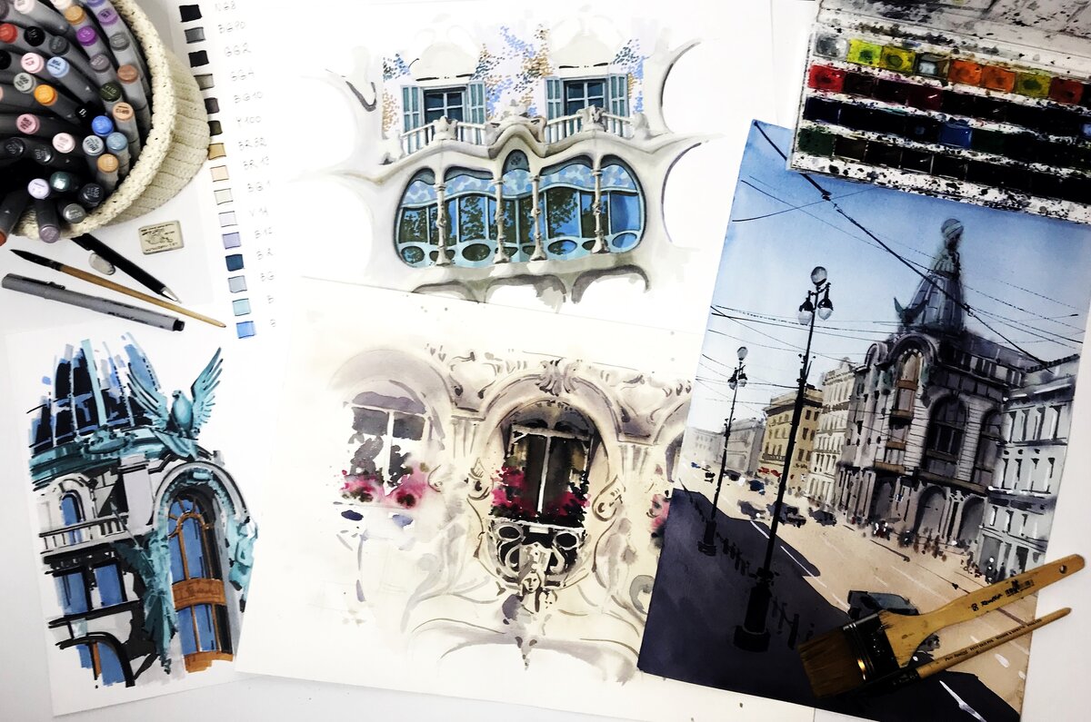 Работы с марафона «Осторожно, модерн!»