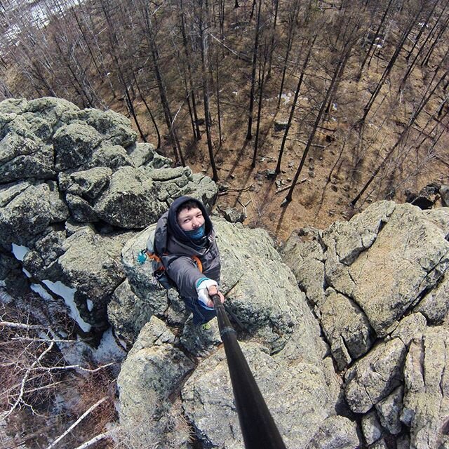 Вид сверху с одного из останцов