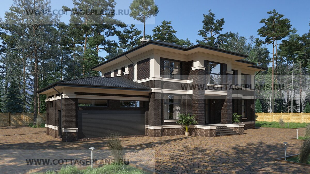 Фасады дома. Источник фото: https://www.cottageplans.ru