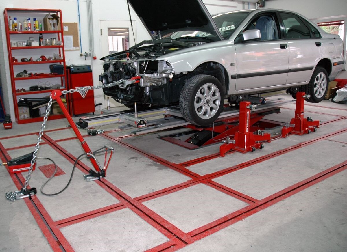 Пример кузовного ремонта на стапеле