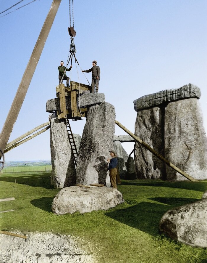 Фото Яндекс Картинки.  Строительство Стоунхенджа 