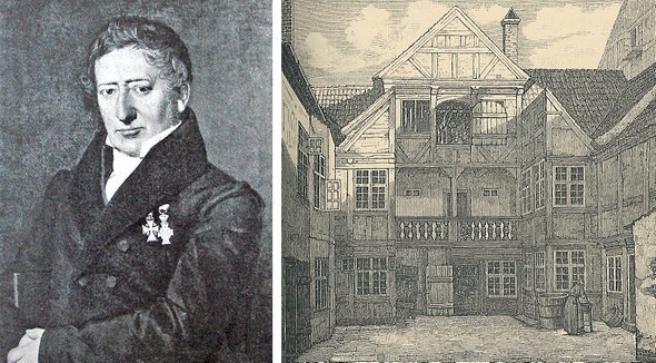 Слева — Йонас Коллин. Справа — ферма семьи Коллин 