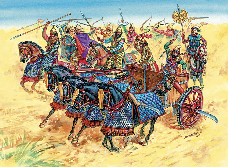 В какой битве персидское войско было разбито. Персидская серпоносная колесница. Персидская колесница и кавалерия 1/72 звезда. Персидская конница Ахеменидов.
